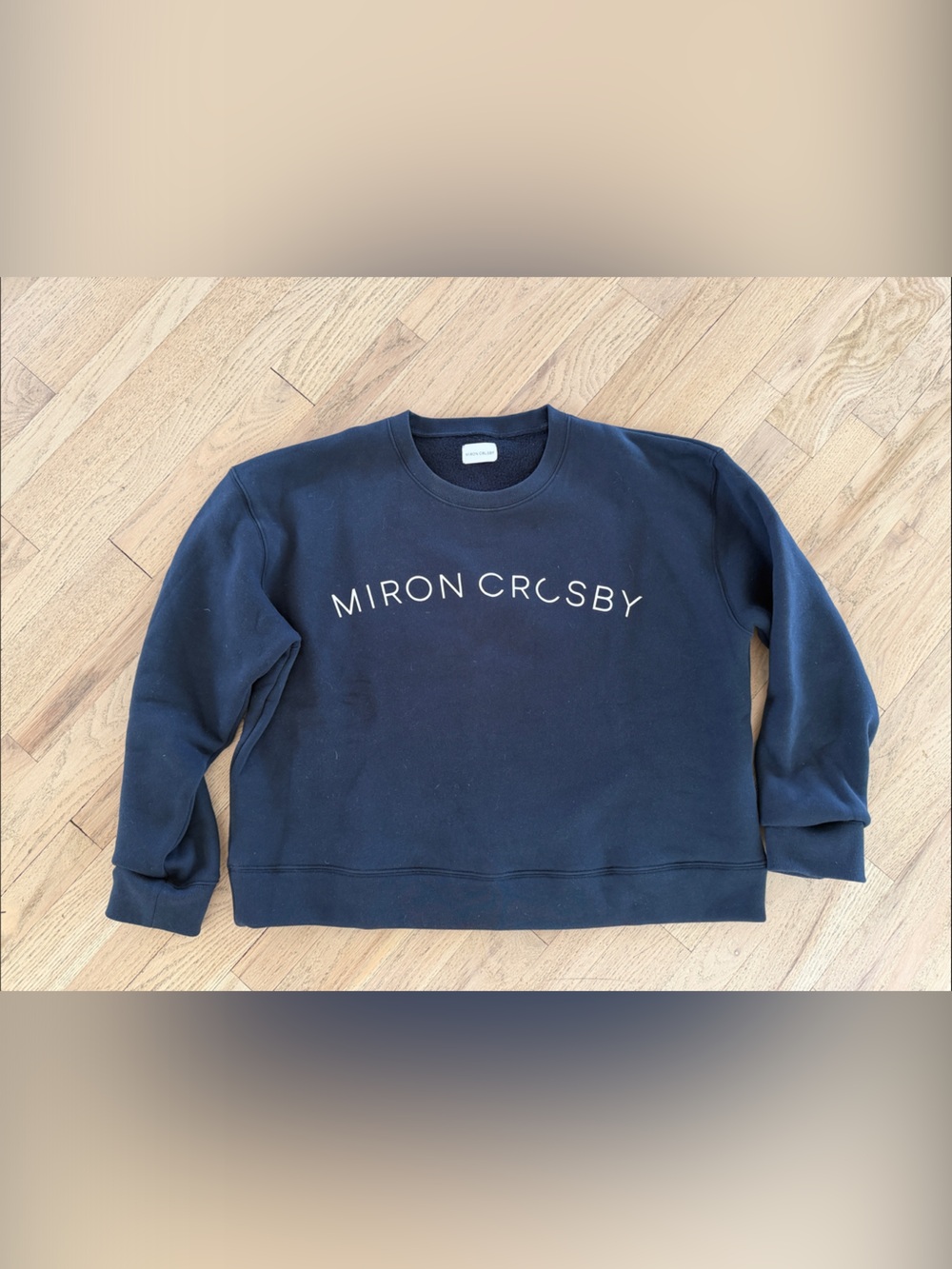Miron Crosby Navy Crewneck Sweatshirt